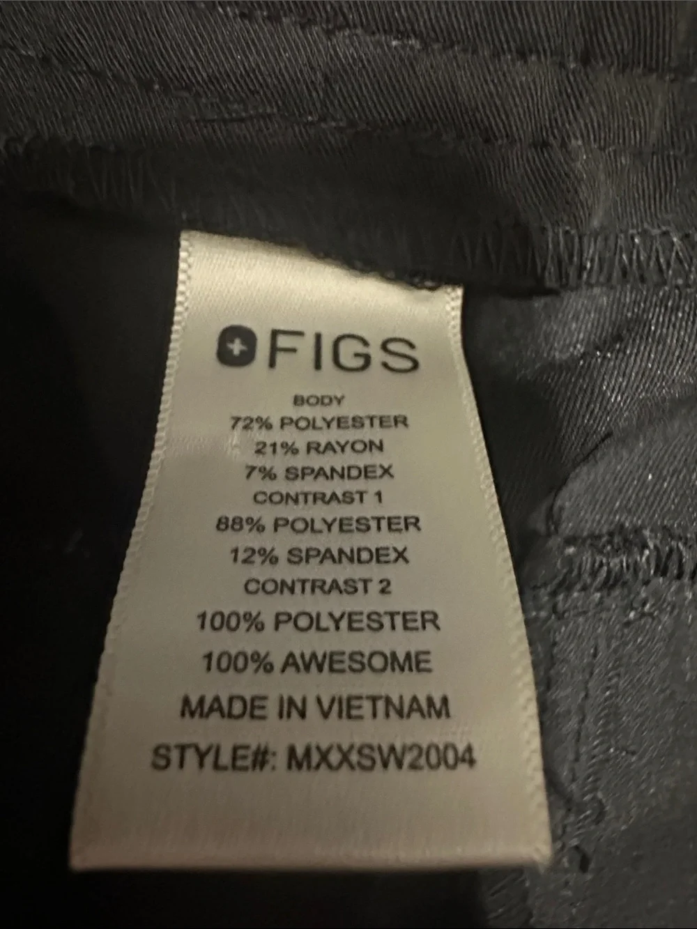 FIGS Men’s Technical Collection Black Jogger Scrub Pants L Style MXXSW2004.